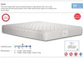 Viro 7" or 9" Gold Bonnell Spring Mattress - Kids Haven